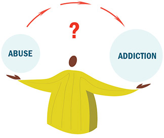 YOU CAN BEAT ADDICTION. IMAGE OF SOMEONE STRUGGLING WITH THE CHOICE BETWEEN ADDICTION AND SOBRIETY Tucson Arizona